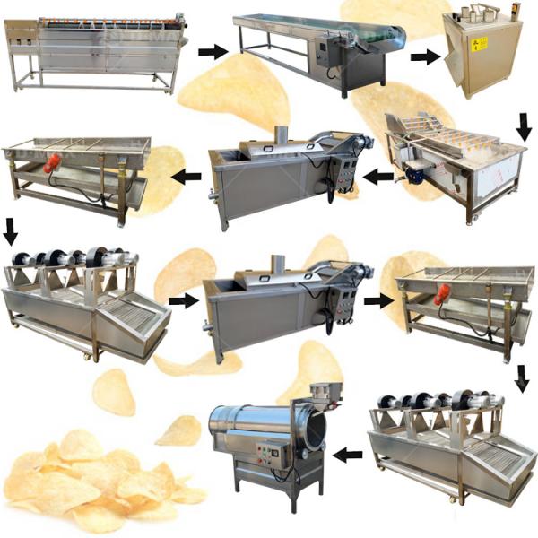 Potato Strips Cutting Oiling Packing Machine for Fruit Processing Plant 1580*850*800mm