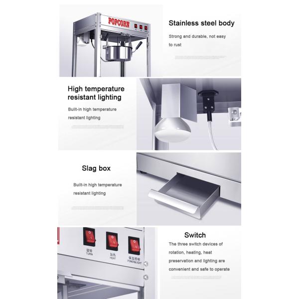 Producción rápida y fácil de palomitas de maíz con tecnología de calor rápido máquina de acero inoxidable