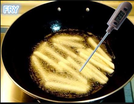 Instant Read Silicone Digital Spatula Thermometer With Stainless Steel Probe