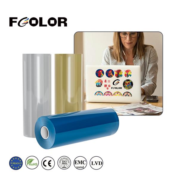 FCOLOR 30cm 60cm Transfer AB Film Roll to Roll UV Dtf Sticker Film for Cup Wrap Transfer Printing Mugs Sticker Paper UV DTF Film