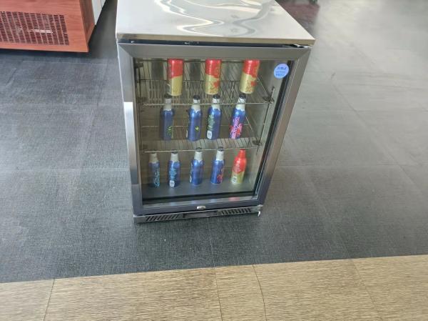 108L Mini Single Glass Door Wine Fridge Bar Bottle Beer Display Chiller