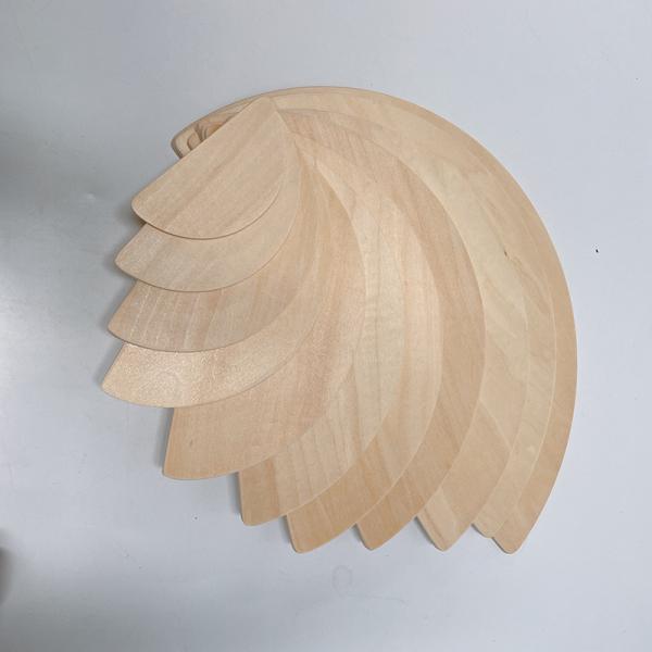 L'arc-en-ciel 35.5cm a coloré le grand bébé en bois de blocs constitutifs