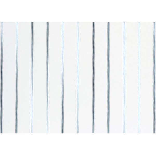 White And Blue Living Room Striped Wallpaper Strippable , Mediterranean Style