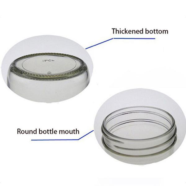 стеклянный опарник варенья стекла хранения еды опарника соленья 200ml с алюминиевой крышкой