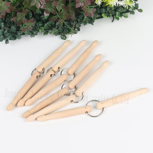 Custom Wooden Drum Stick Keychain for Musicians