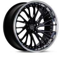 La aleación de aluminio escalonada forjó a Matte Black Rims 3 pedazos pulidos