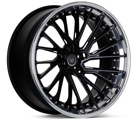 139.7 Pcd 21 Inches Toyota Land Crusier 2- Piece Forged Wheels All Black