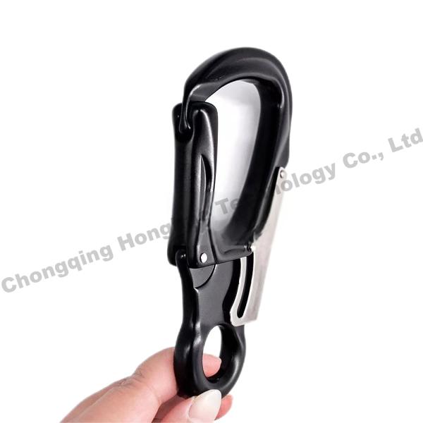 Galvanized Hardware Climbing Carabiner 35KN Aviation Aluminum Outdoor Hook Safety Lock Mountaineering Gear