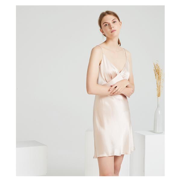 Women'S Nightwear Knitted Silk Pajamas Long Sleeve Lightweight Silk Fabric Two Pieces