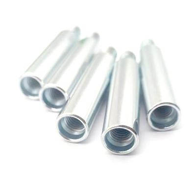 Custom CNC Machined Zinc Plated Carbon Steel Lock Pin With Threaded End