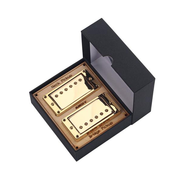 Alnico 5 Humbucker Pickup Guitarra Dupla Bobina Pickup Pescoço 13,5 kΩ / Ponte 15,4 kΩ