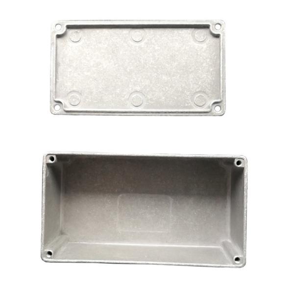 Unfinished Natural Aluminum 125B Pressure Cast Aluminum Electrical Enclosures Metal Box  Mammoth Model for Effect Pedal