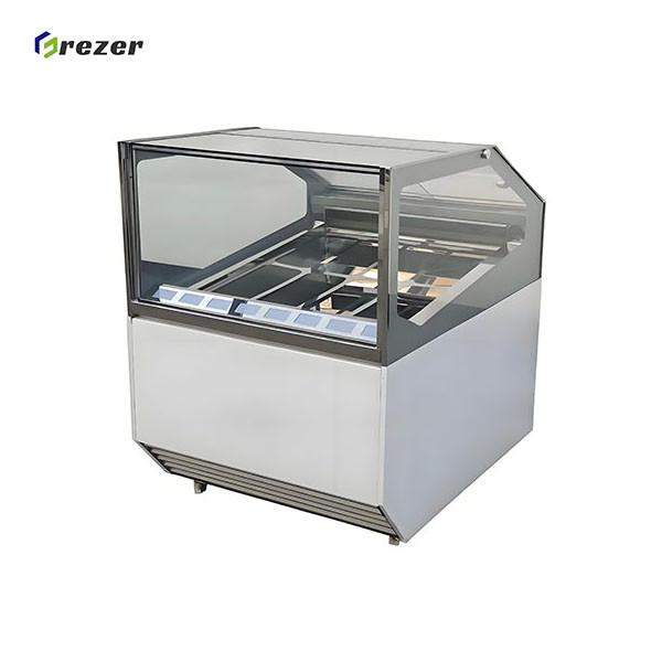 110V 220V 380V Ice Cream Dipping Cabinets Customized Popsicle Display Freezer