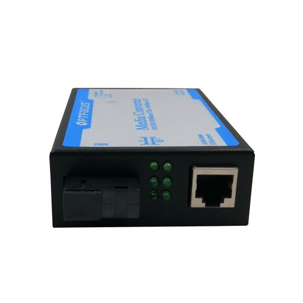 Optical Fiber Media Converter 10 / 100 / 1000M , LFP 80 km Black or Silver