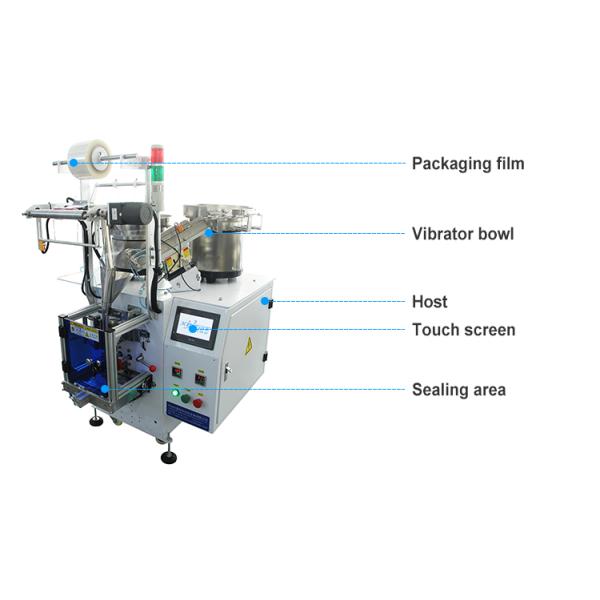Small Bagging Plastic Packing Film Flat Pad Bolts Screws Nuts Wrapping Packaging Machine
