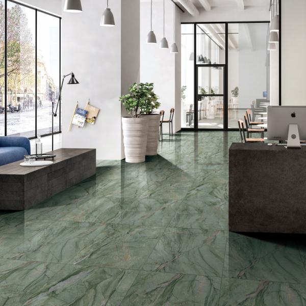 Hotel Dining Area Flooring Made Elegant With Polished Finish Indoor Porcelain Tiles