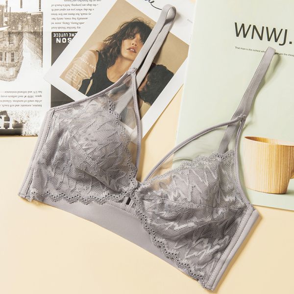 High Quality Cheap Price Seamless Women Bra Lace Design Sexy Wire-Free Adjusted Straps Women Lace Bra Underwear