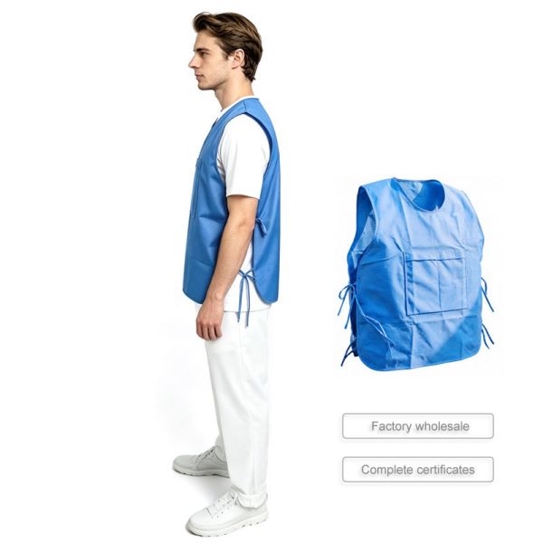 Disposable SMS Cooling Vest with Adjustable Lacing for High-Temperature Heat Prevention