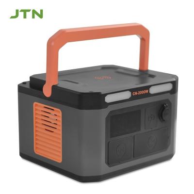 Portable LiFePO4 Solar Generator Pure Sine Wave Powerstation MPPT 2000Wh 110V