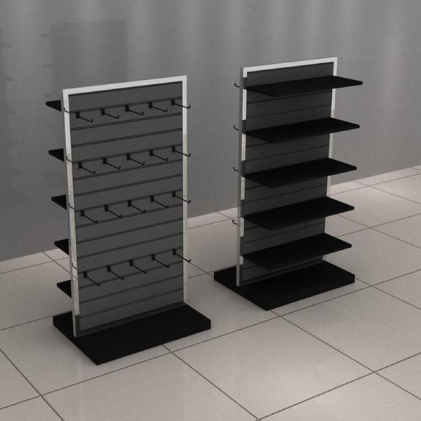 Modern Transparent Display Pegboard Stand for Sneaker Storage and Clothing Display