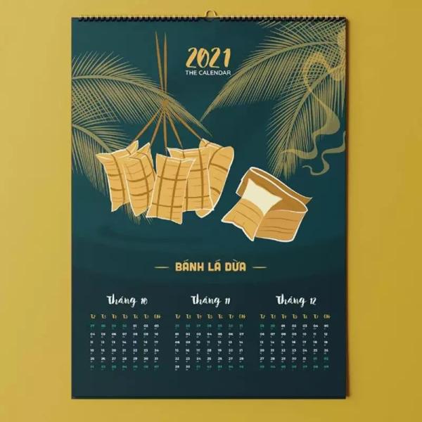 250/300 Ccnb Custom Wall Calendar Printing 3d Embossed 0.25-0.45mm Pvc