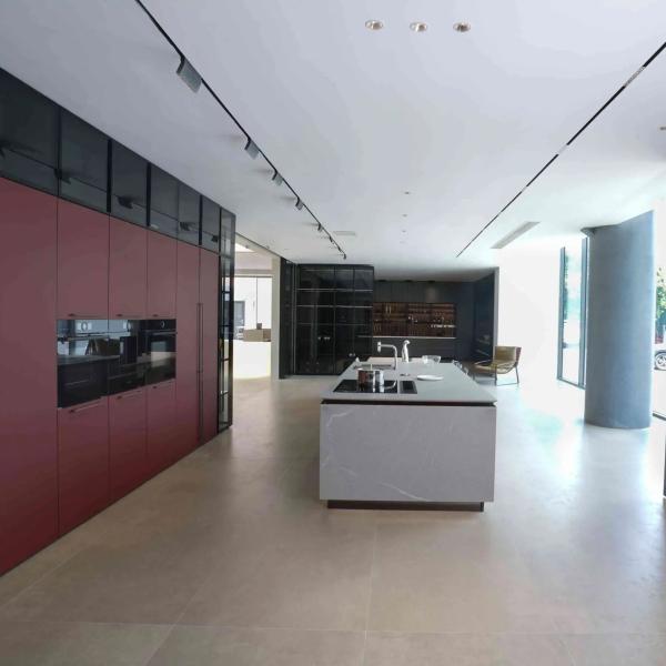 Luxury Solid Wood Kitchen Cabinets Living Room Furniture For Custom Villas