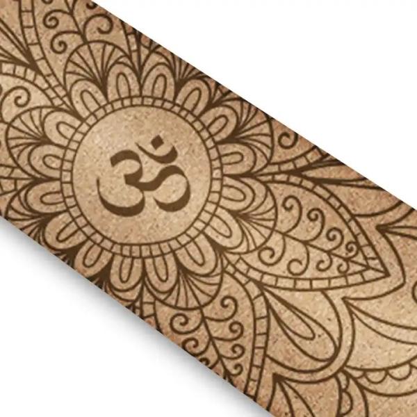Marble Round Cork Eco Rubber Custom Manufacturer Anti Slip Custom Design Printed Yoga Mat for Fitness Gym Pilates