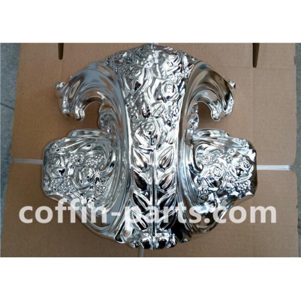 Silver Plastic Funeral Casket Corners Coffin Decoration Coffin Hardware For Madrid