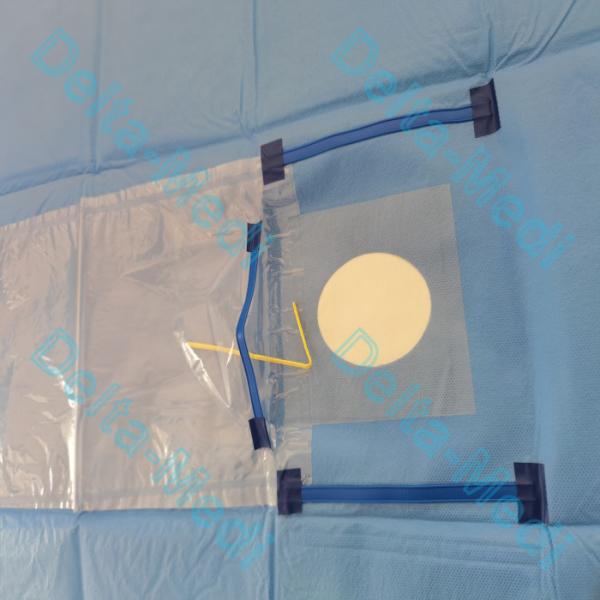 OEM Single Ophthalmic Drape Fluid Collection Pouch Incision Film 8 X 10 Cm