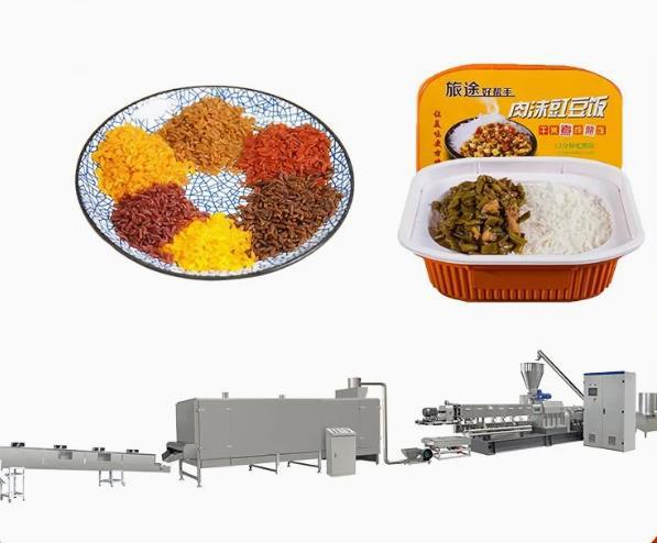 Ligne de expulsion de machine d'extrudeuse de casse-croûte/riz artificiel avec du CE