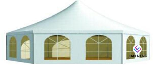 Aluminum Material High Peak Tents Glass Sidewalls For Meeting / Exhibition
