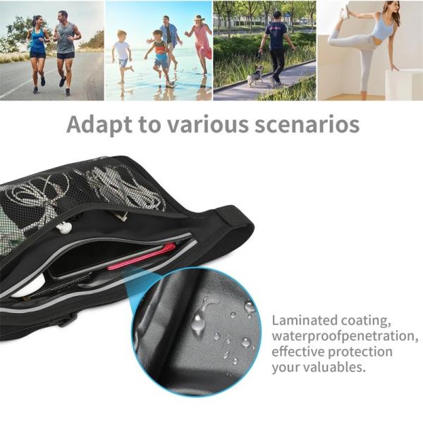 4.5 X 5.5 12.8 X 9.6 Ciclismo Acampada Fanny Pack Cinturón Crossbody Bolso Hig