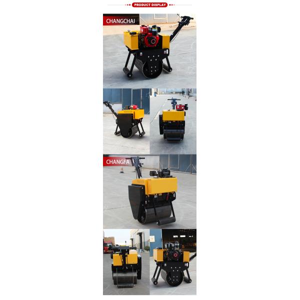 11KW Walk Behind Mini 500Kg Single Drum Hand Asphalt Small Tandem Rollers Compactor