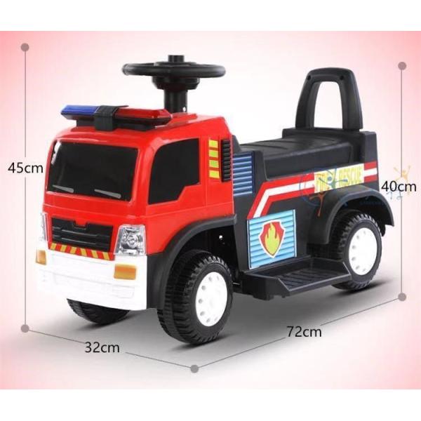 Красный Белый / Белый / Красный 6V Электрическая езда на автомобилях для детей Симуляция сирены Освещение и музыка