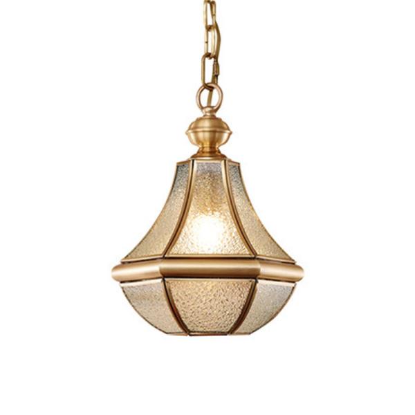 Europe Lustre Copper Led Pendant Chandeliers Lamp Glass Corridor Led Chandelier(WH-CI-140)