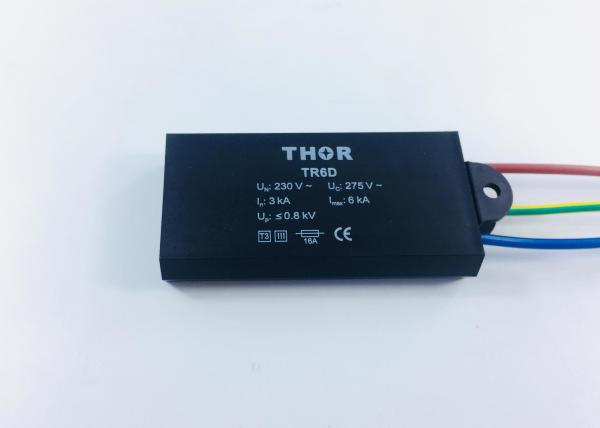 Black Outdoor Led Lighting Surge Protection Module Large Flow High Performance
