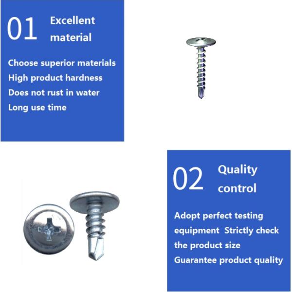 Carbon/Stainless Steel Truss Head Self-Drilling Screw from Factories with DIN Standard
