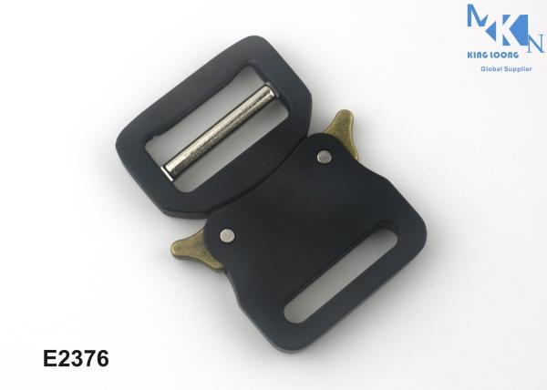 Strong Bearing Black Color 1.3 Inch  Metal Belt Buckle Anti Corrosion