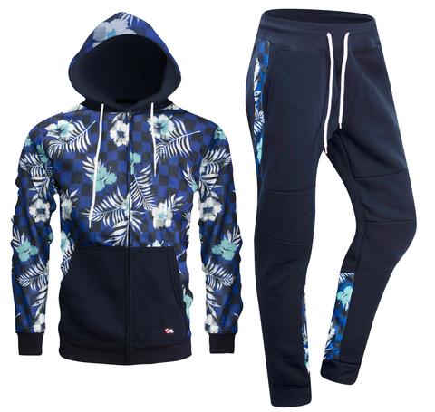 Custom fully print design popular mens sublimation tracksuit