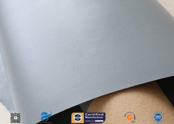 Résistant à la chaleur 100CM imperméable enduit gris du tissu 0.25mm de PVC Fiberglasss