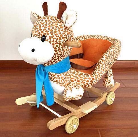 Lovely Pink Green Animal Baby Rocking Chair Toy Elephent Eco - Friendly 60*33*55cm SGS ITS