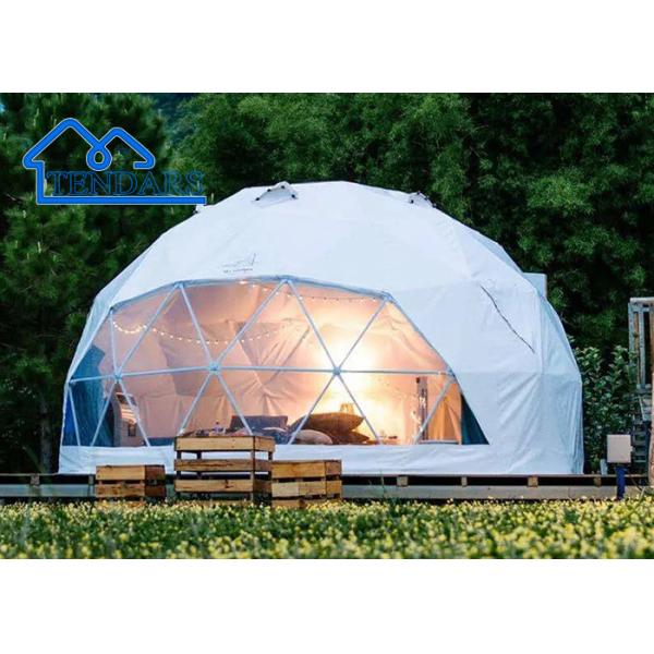 12m Dia PVC Cover Commercial Dome Tent Aluminum Alloy Panoramic View for Glamping Sites