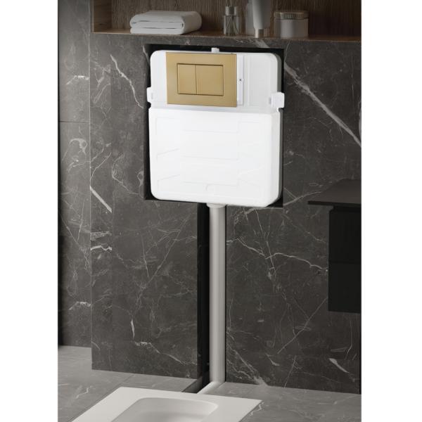 Traditional Style 680x370x830mm One Piece Toilet with Concealed Tank and Auto Open
