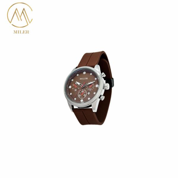 Fabrica Logotipo personalizado de lujo Cuarzo Silicona Sport Strap Reloj de muñeca