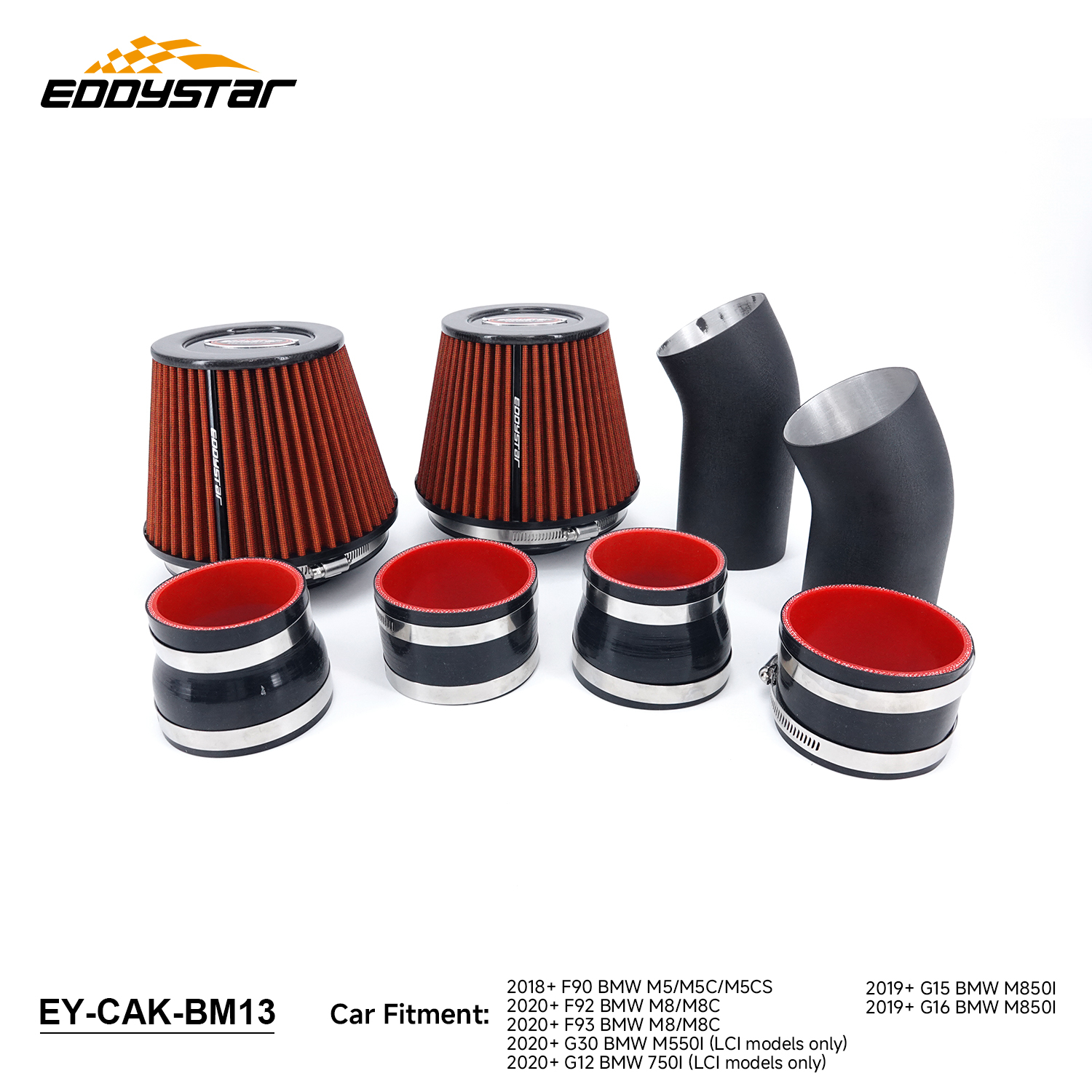 EDDYSTAR Cold Air Intake System For BMW M5 M8 M550i 750i M850i 4.4L V8 2018+