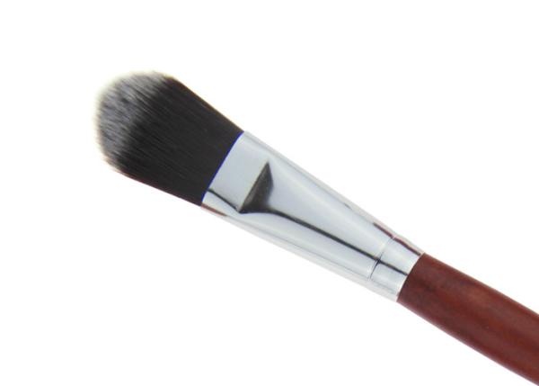 Professional Single Powder Tapered Foundation Brush Makeup With Wooden Handle
