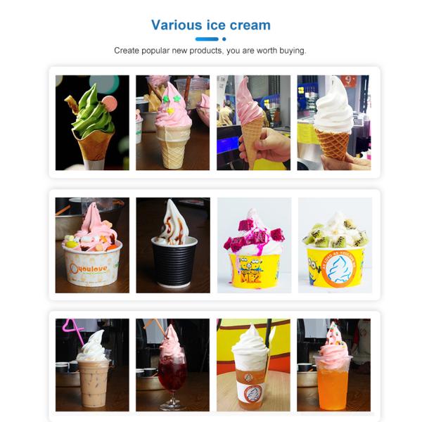 New Design 8 Trays Commercial  Ice Cream Gelato Display Freezer With Defrost System and Lighting