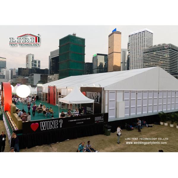 Белое алюминиевое временное хранение составляет промышленный ветер шатра сени упорный