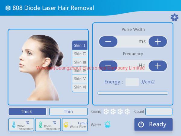 peças sobresselentes da remoção do cabelo do laser do diodo de 808+755+1064nm 3D