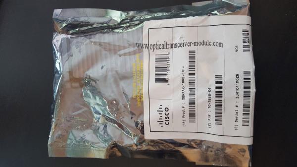 El módulo de XENPAK-10GB-ER+= 10GBASE-ER 1550nm SMF XENPAK con los DOM los 300M transfiere distancia